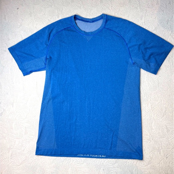 Lululemon Metal Vent Tech Men's Athletic Shirt Size M Blue - Picture 1 of 7
